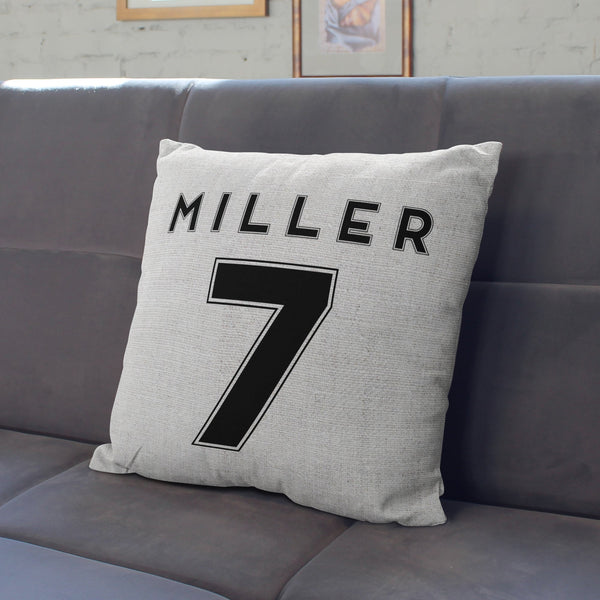 Personalised Football Shirt Number Cushion