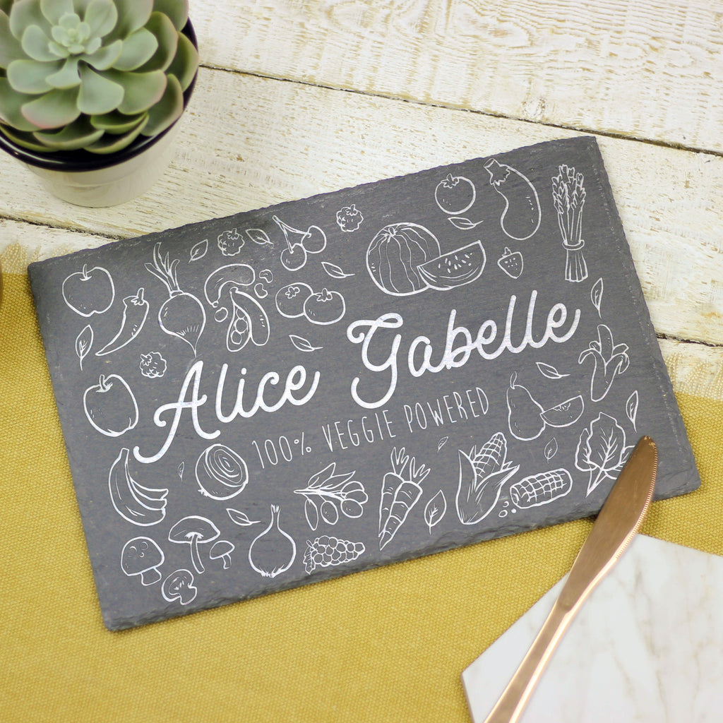 Personalised Veggie Slate Board