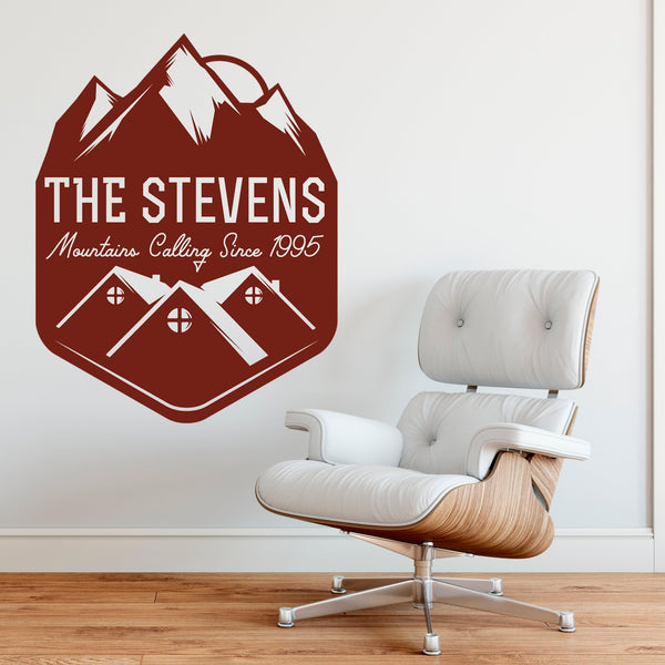 Ski Mountain Wall Sticker