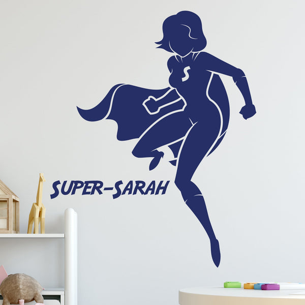 Super Hero Girls Room Wall Sticker