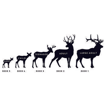 Personalised Stag Family Door Mat