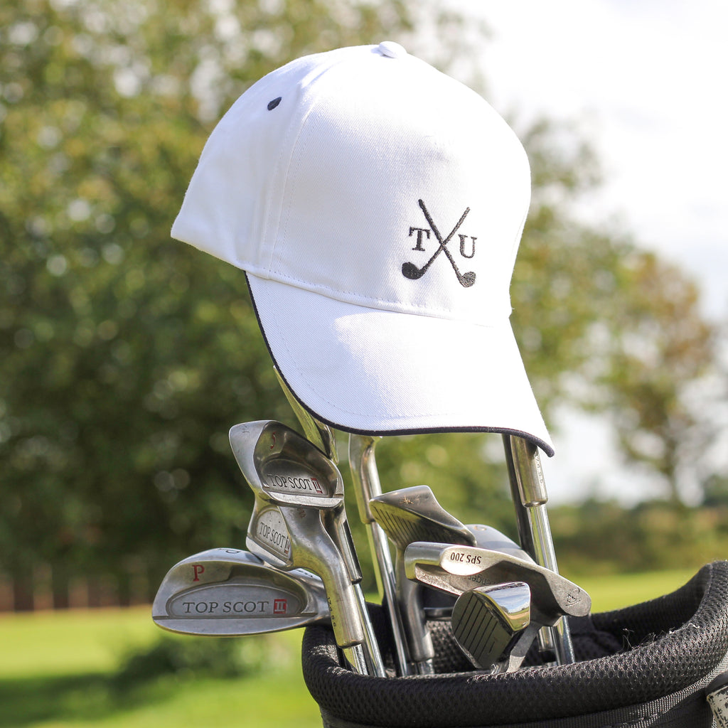 Personalised Golf Clubs Cap Hat Gift For Him