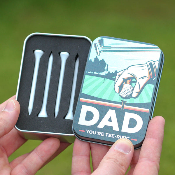 Personalised Retro Mini Golf Tin With Tees