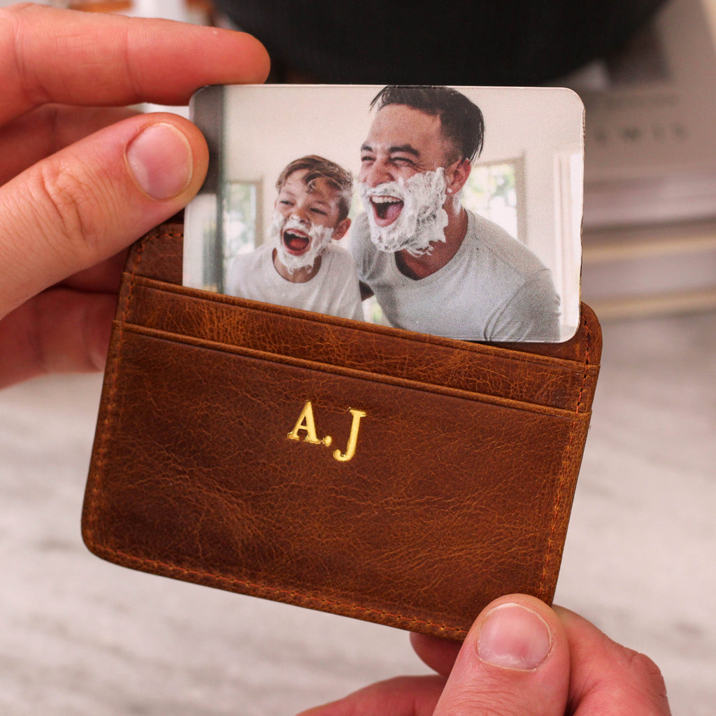 Personalised Slim Credit Card Holder With Photo