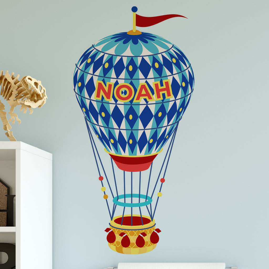 Personalised Hot Air Balloon Wall Sticker Room Decor