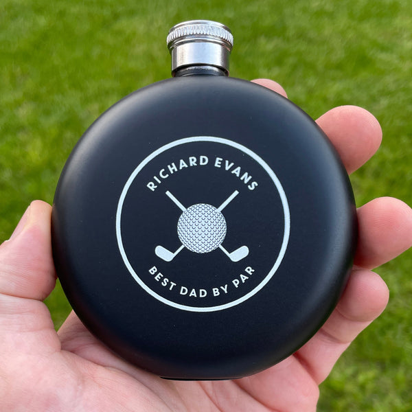 Personalised Golf Accessories Hip Flask Gift For Men