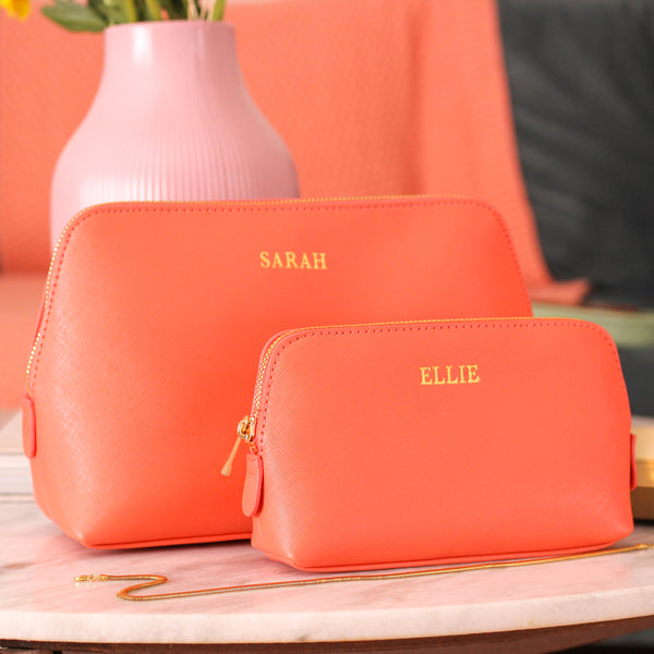 Personalised Summer Name Travel Wash Bag