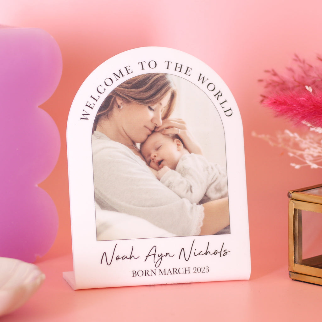 Personalised New Born Baby Photo Frame Gift