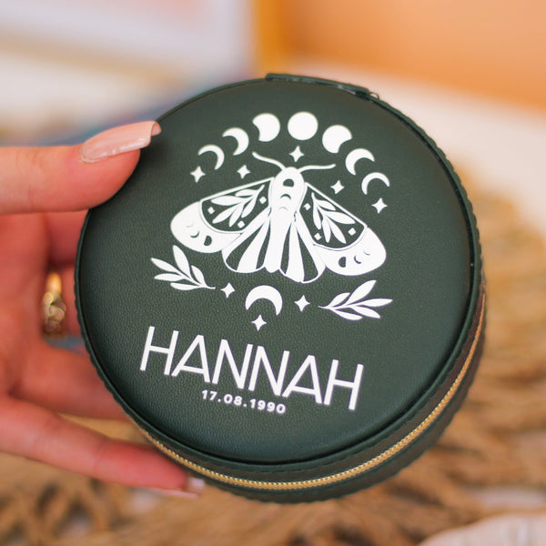 Personalised Jewellery Storage Box Travel Gift For Her