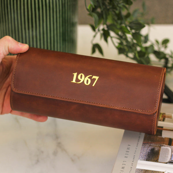 Personalised Birthday Date Watch Holder Case Gift