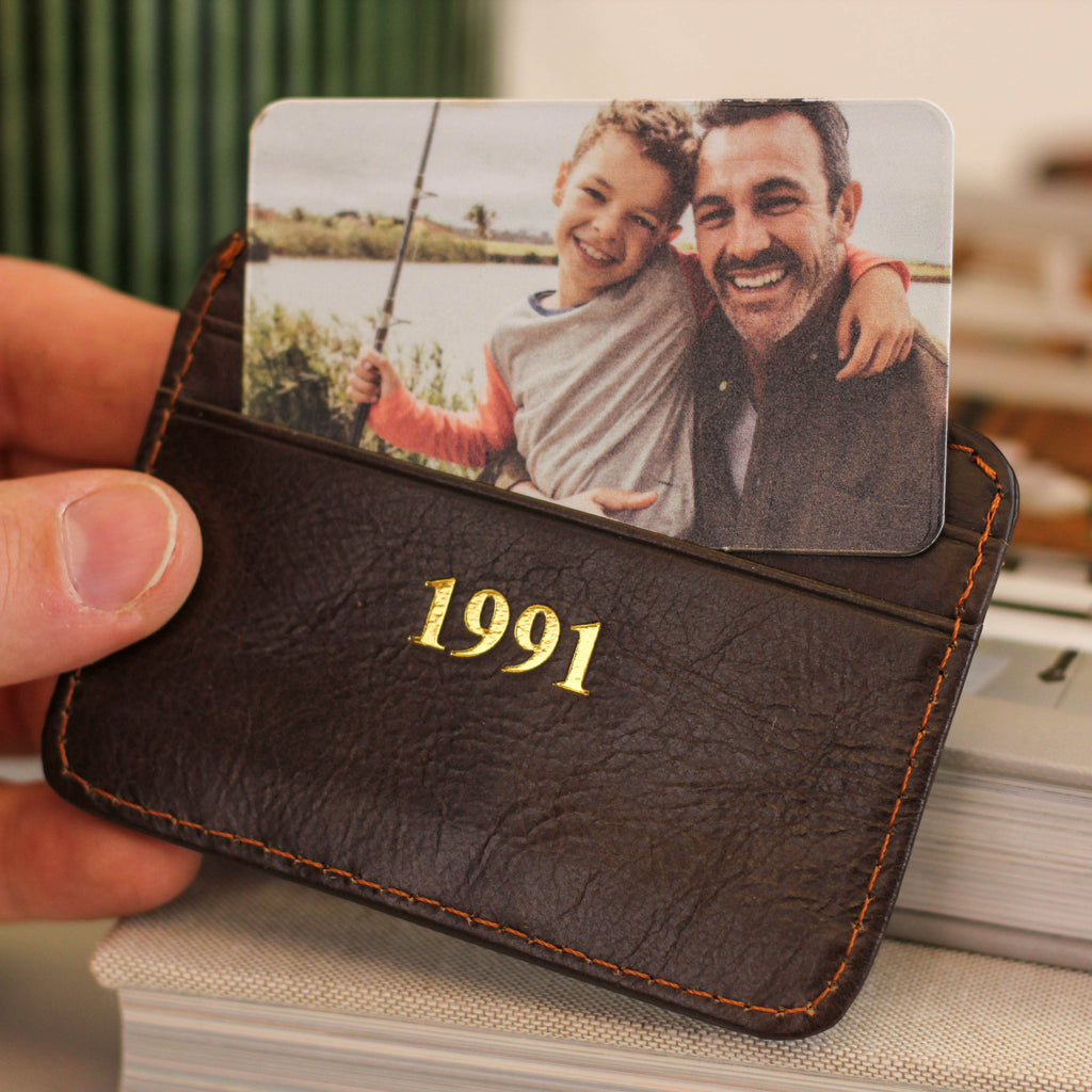 Personalised Date Photo Keepsake Credit Card Holder