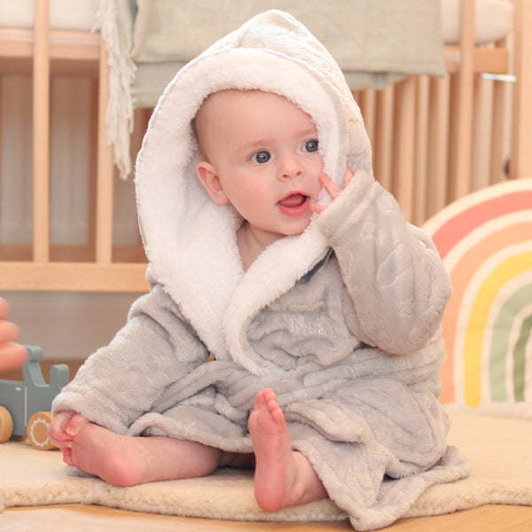 Personalised Moon And Stars Dressing Gown Gift For Baby