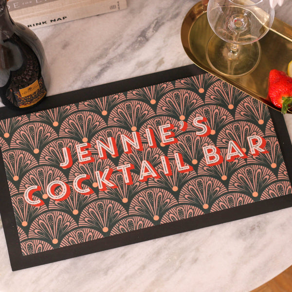 Personalised Art Deco Bar Runner