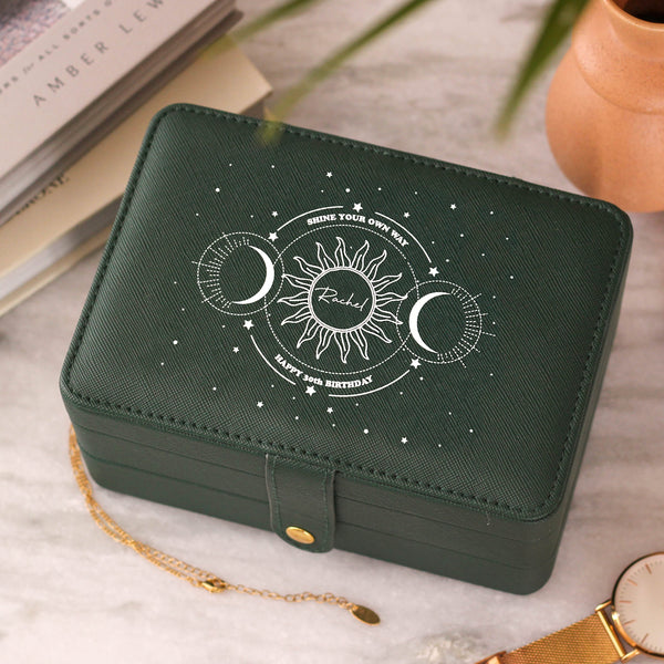 Personalised Large Jewellery Box Organiser Travel Gift