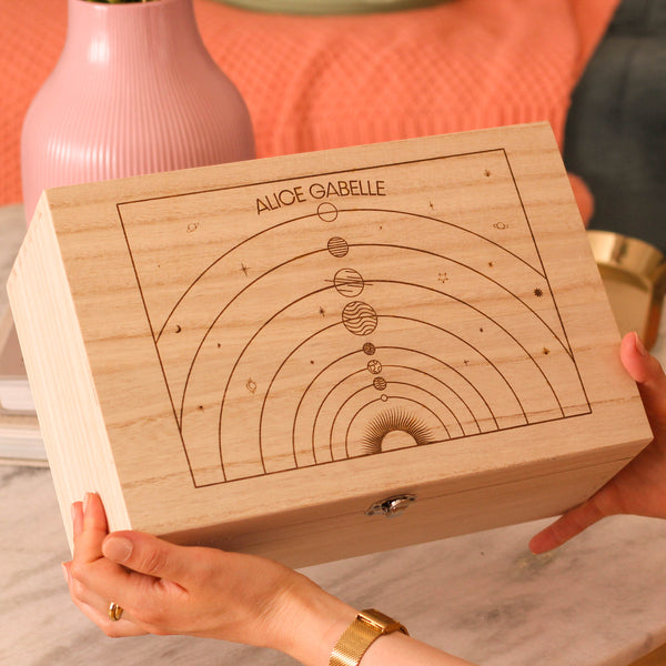 Personalised Galaxy Keepsake Box Gift For Her