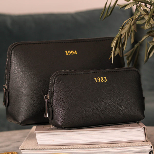 Personalised Birth Year Wash Bag