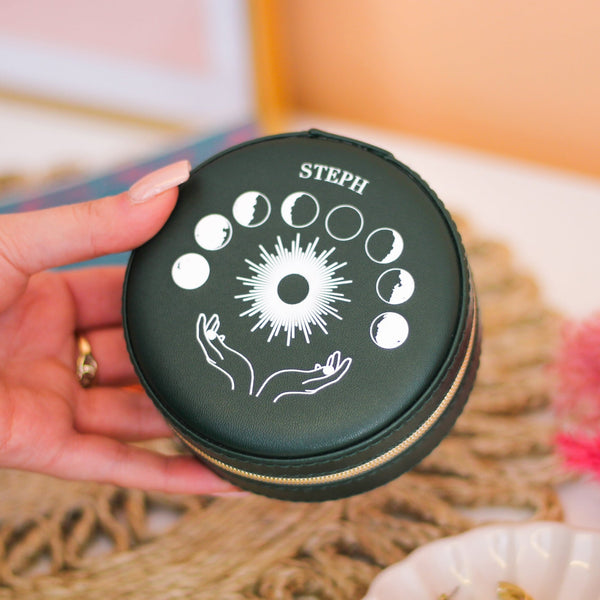 Personalised Moon Phase Jewellery Her Box Travel Gift