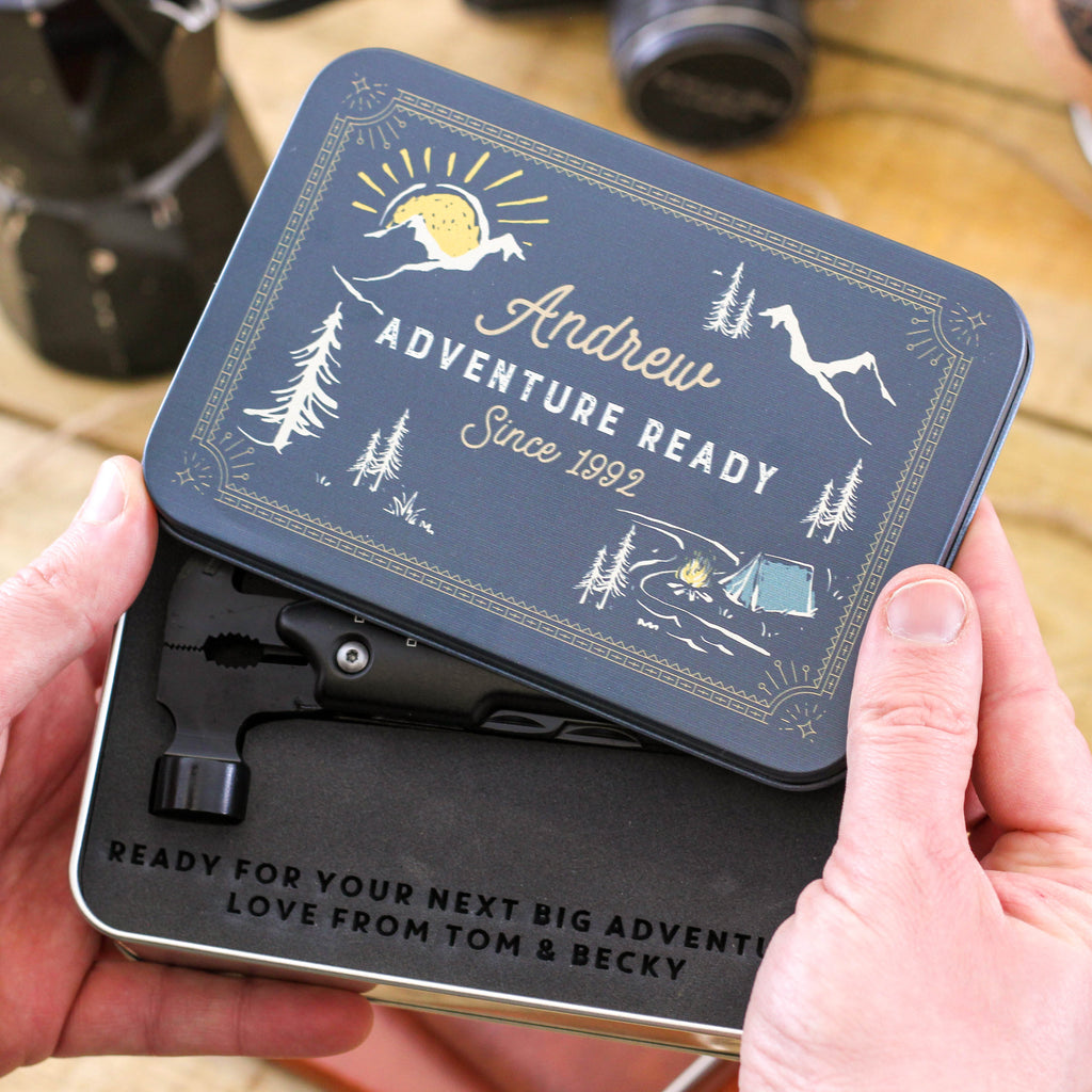 Personalised Hammer Camping Travel Tool Gift For Him