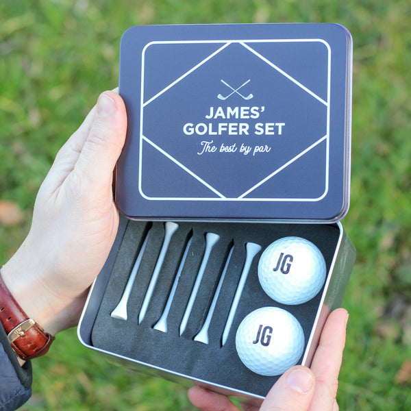Personalised Emergency Golf Set Tin Gift For Him