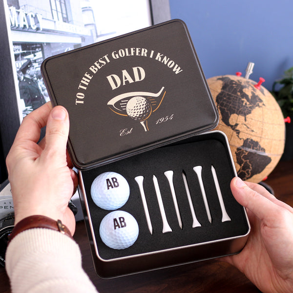 Personalised Best Golfer Tin For Dad