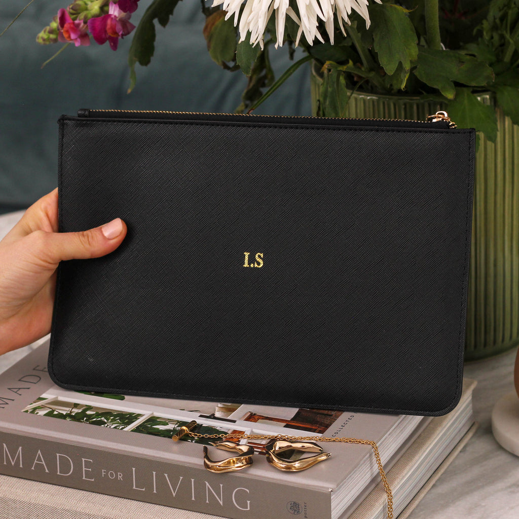 Personalised Clutch Accessories Bag Travel Gift For Her