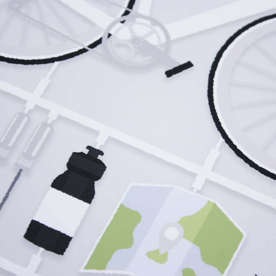 Personalised Airfix Bike Print