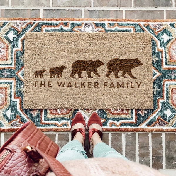 Personalised Bear Door Mat