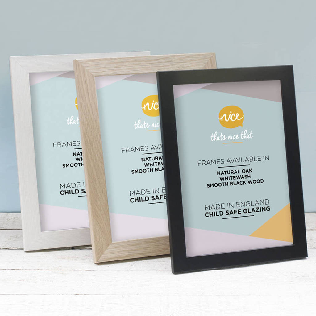 Personalised Circle Frame Foil Print