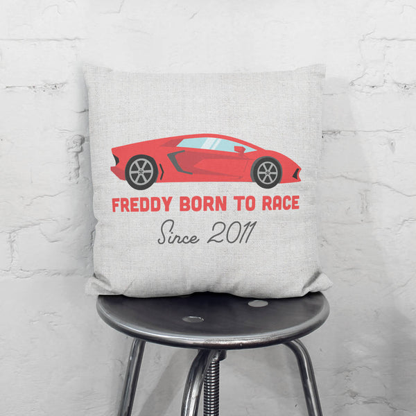 Personalised Sports Car Cushion