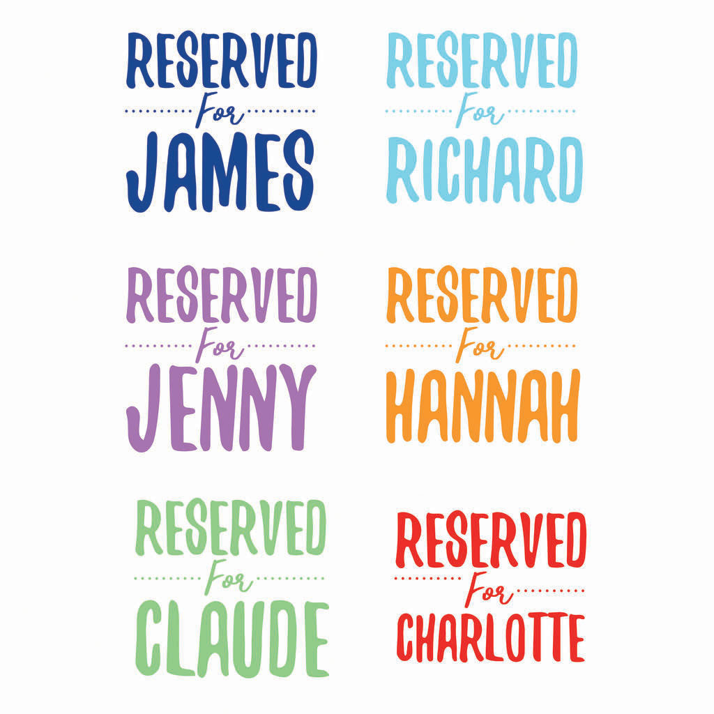 Personalised Reserved For Cushion