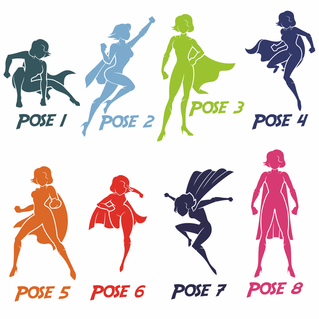 Super Hero Girls Room Wall Sticker