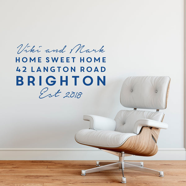 Personalised Home Wall Sticker