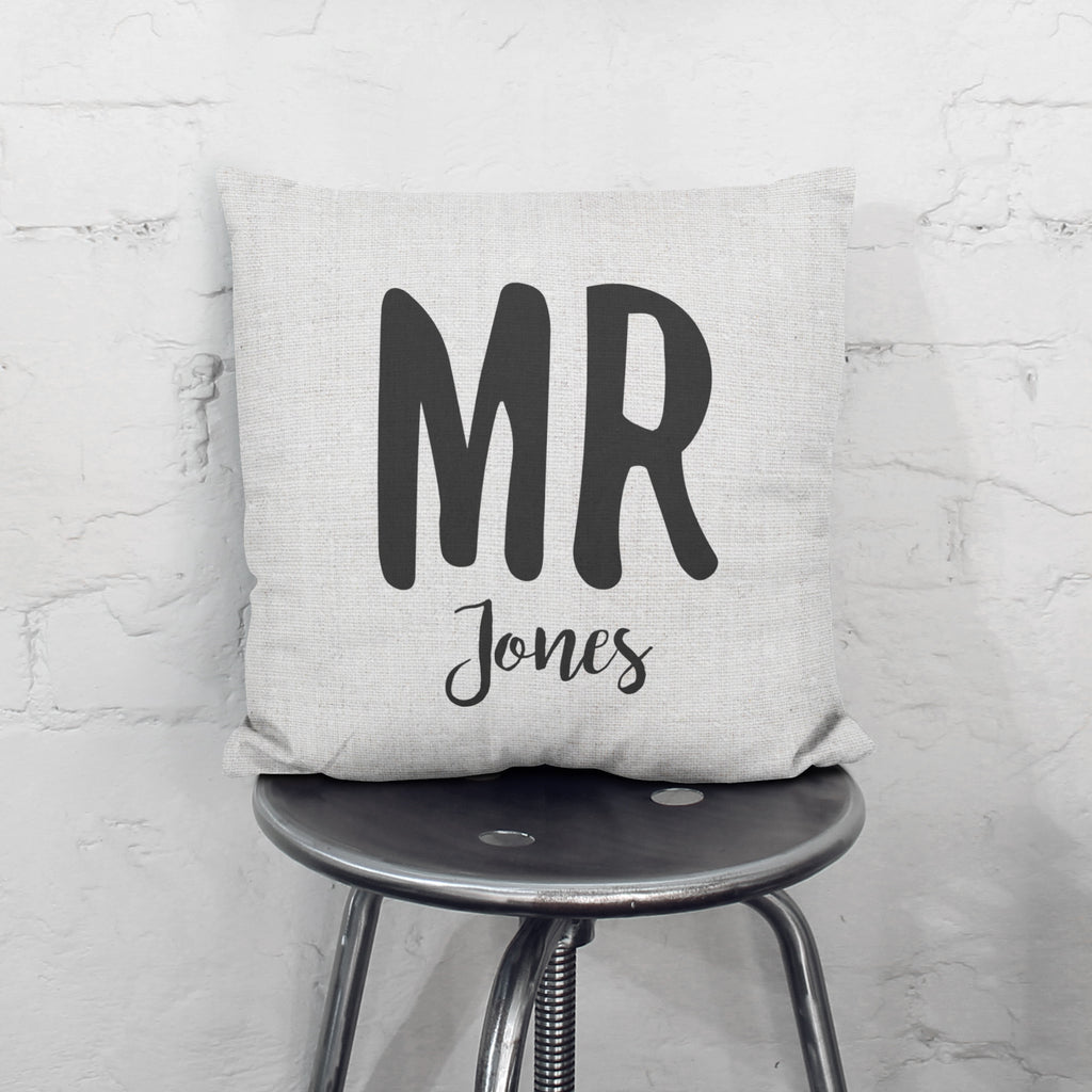 Personalised Mr And Mrs Cushions