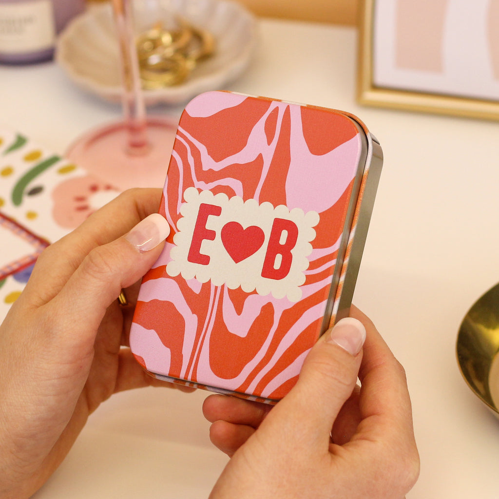 Personalised Funny Novelty Heart Condom In A Tin Gift