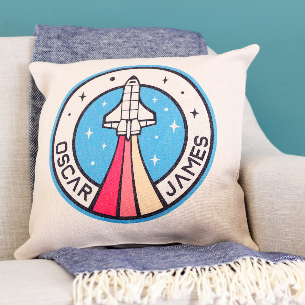 Personalised Astronaut Cushion Kids Room Nursery Decor