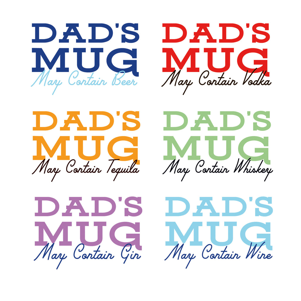 Personalised Dads Mug May Contain Beer