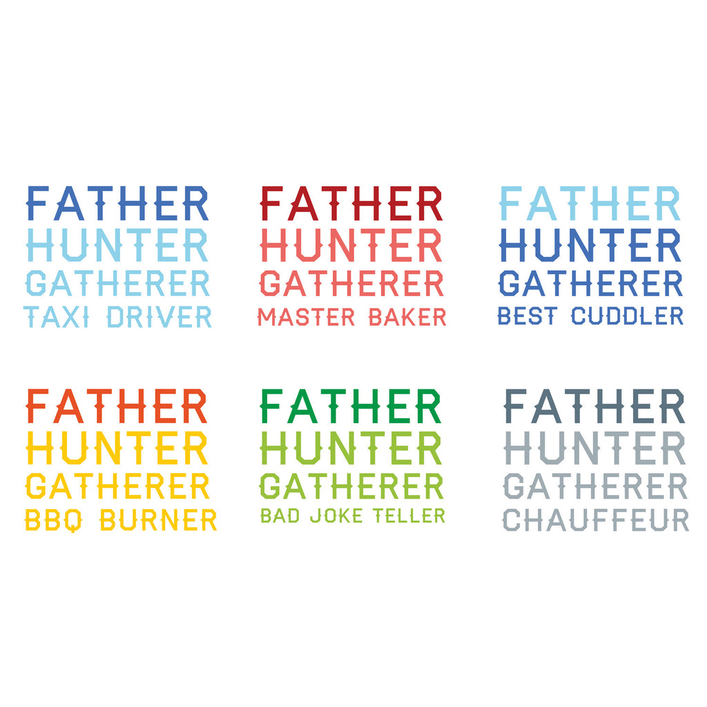 Personalised Father Hunter Gatherer Cushion