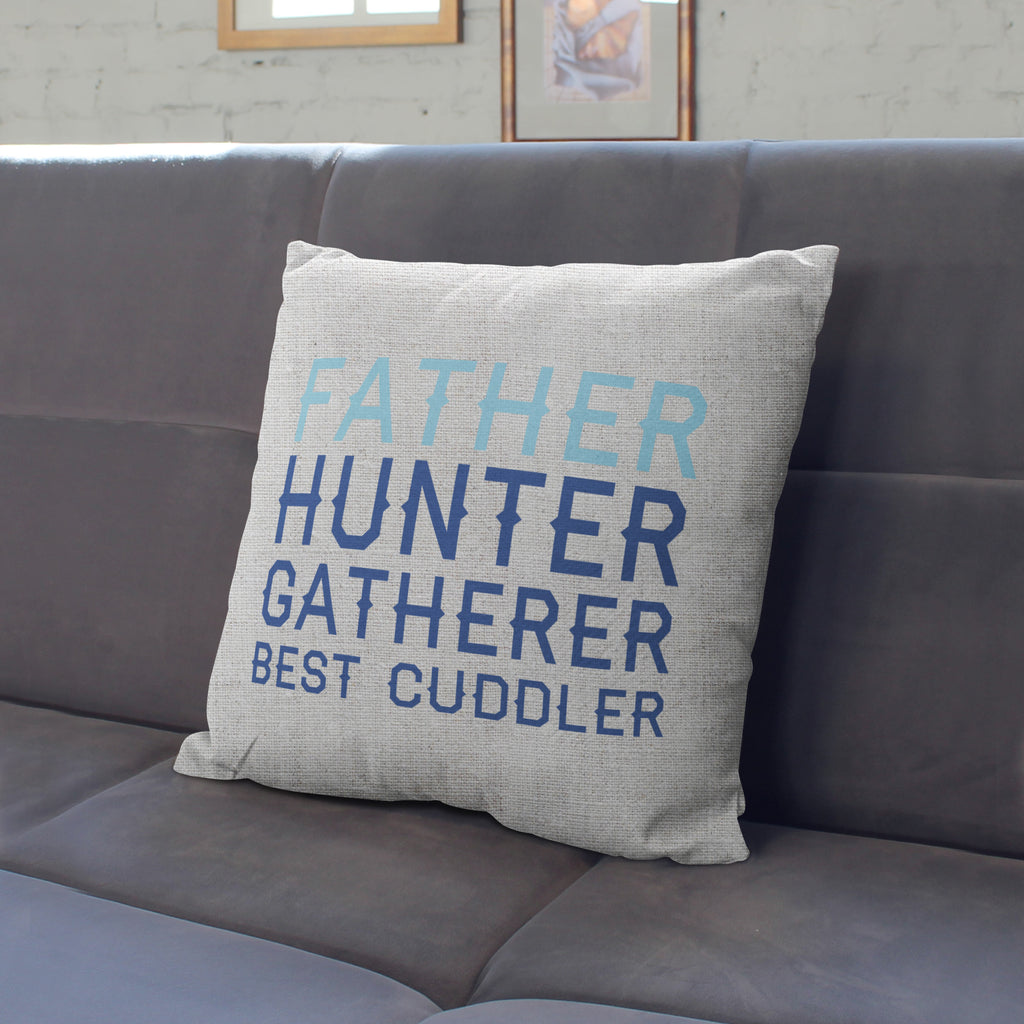 Personalised Father Hunter Gatherer Cushion