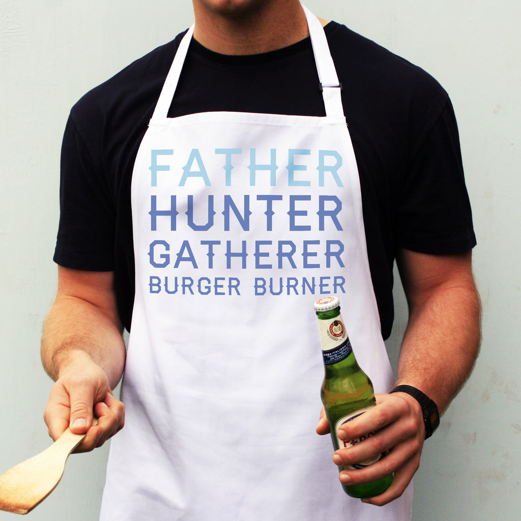 Personalised Father Hunter Gatherer Apron