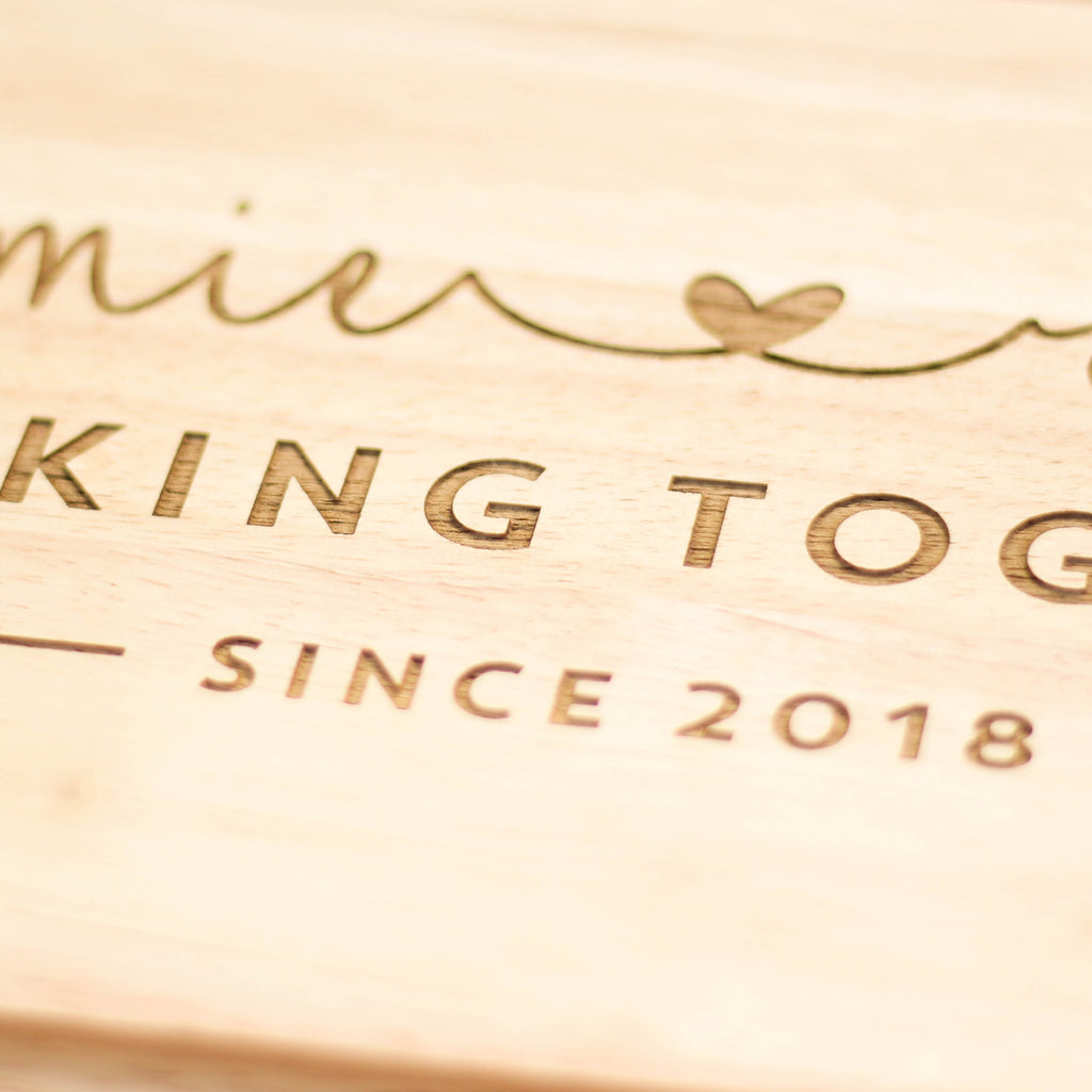 Personalised Cooking Together Chopping Board