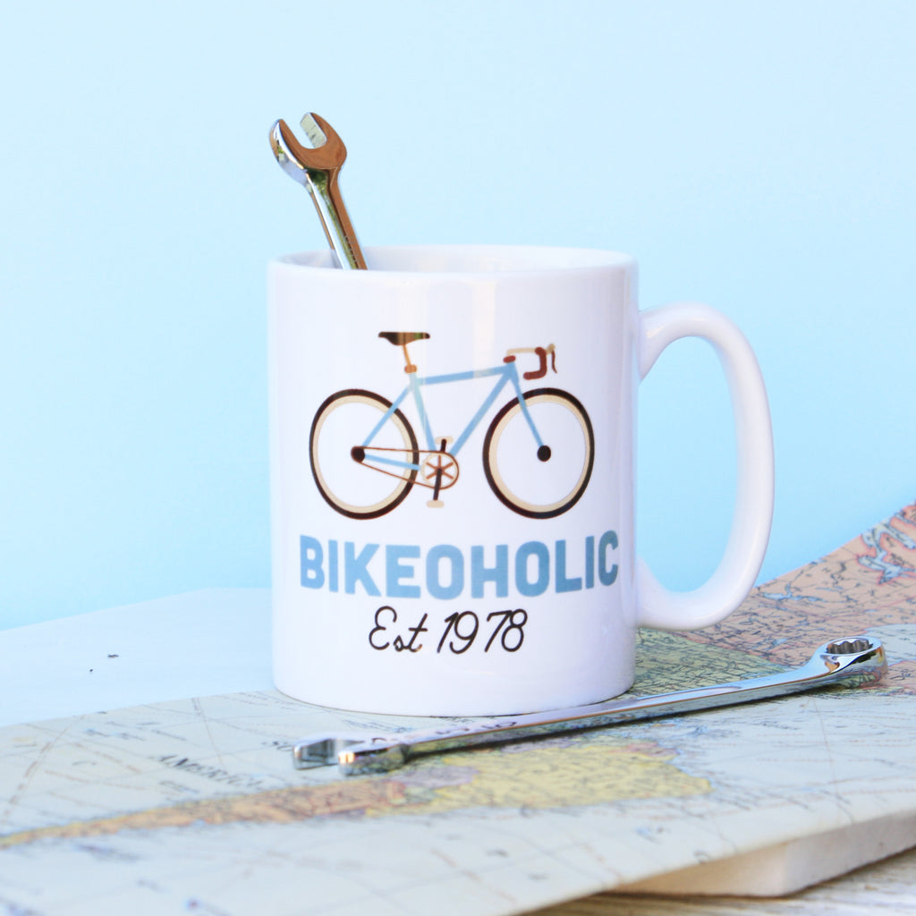 Personalised Bikeoholic Mug