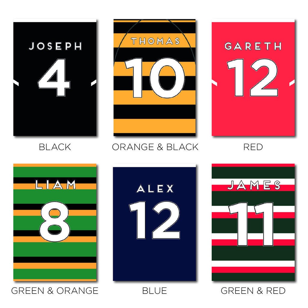 Personalised Rugby Shirt Print