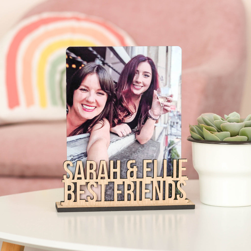 Personalised Best Friend Photo Frame Holder Gift