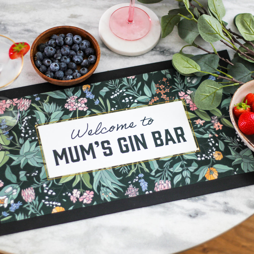 Personalised Drinks And Cocktail Home Bar Runner