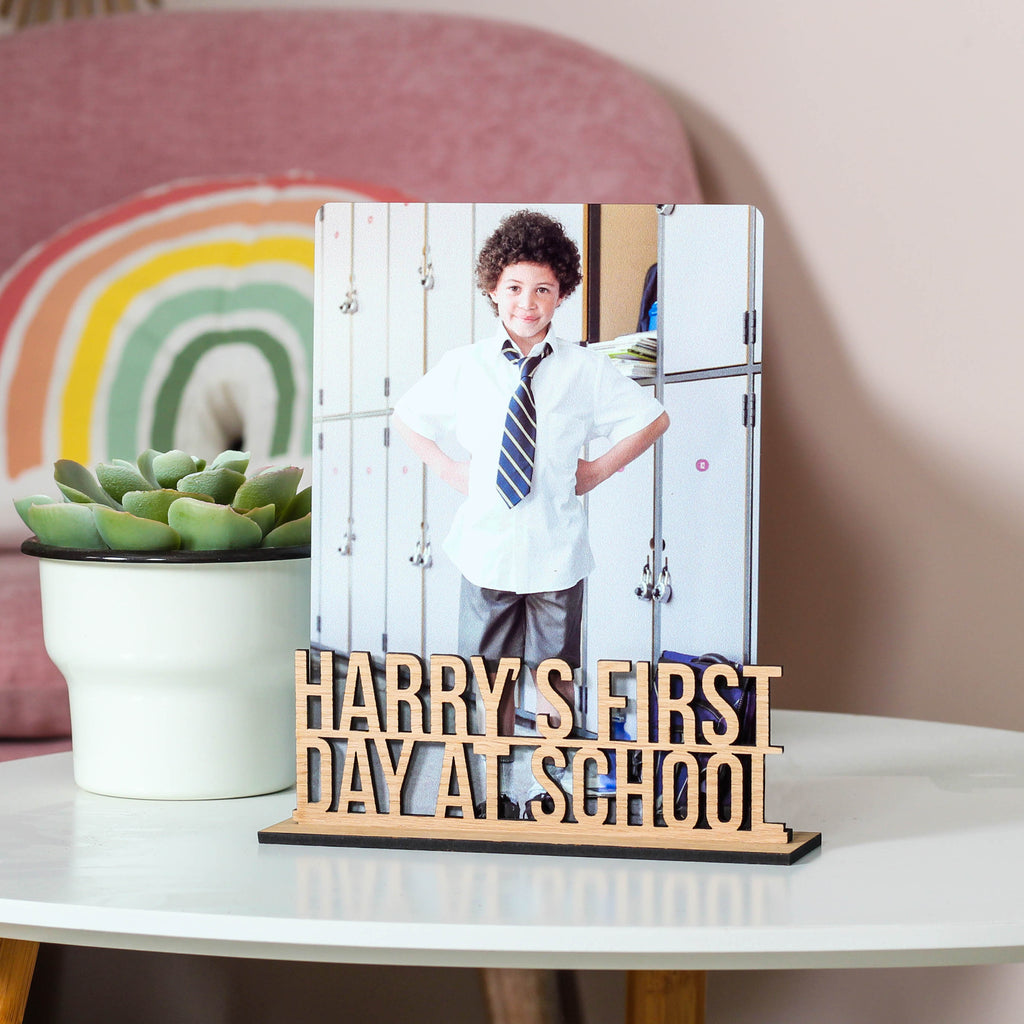 Personalised First Day At School Frame Photo Holder