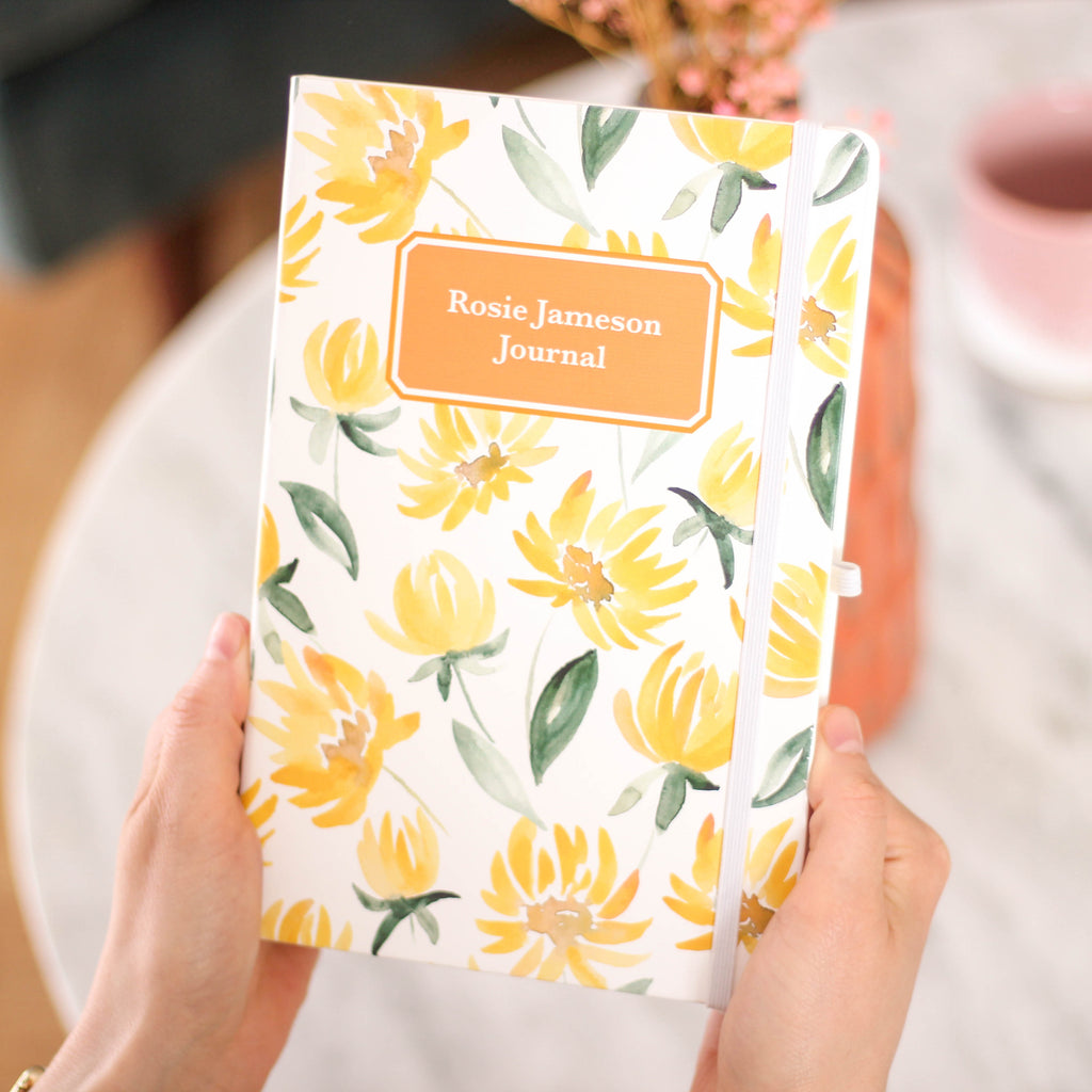 Personalised Floral Notebook Journal For Her