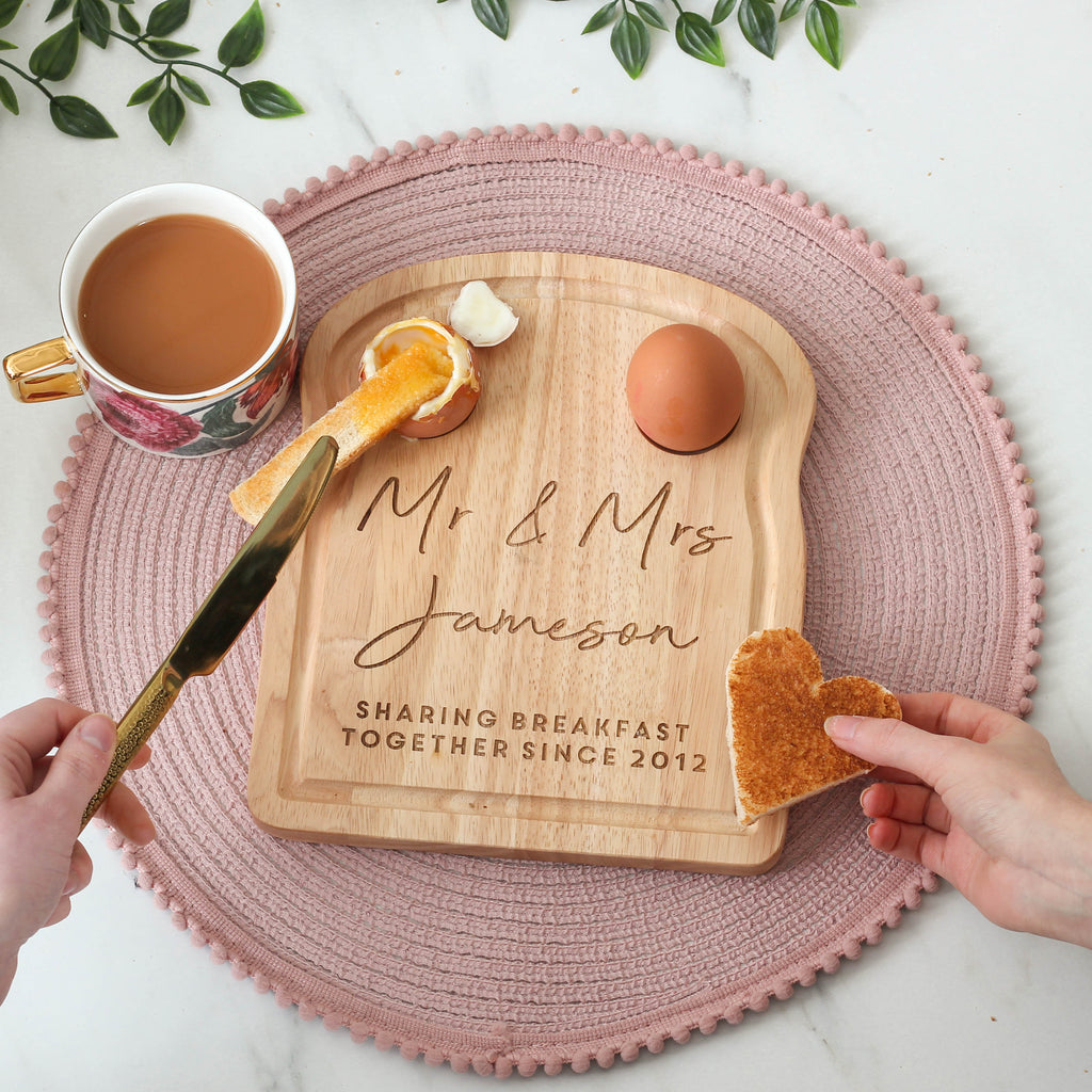 Personalised Mr And Mrs Wedding Dippy Eggs Board