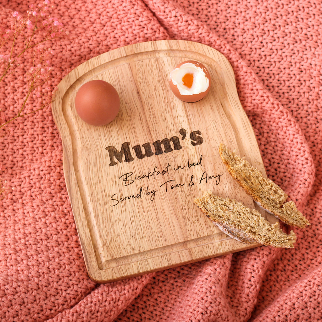 Personalised Mums Breakfast In Bed Board