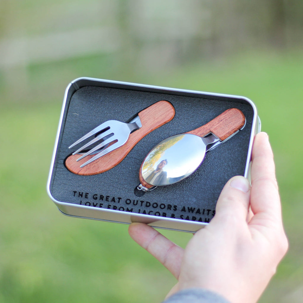 Personalised Off Road Truck Adventure Cutlery Set Tin