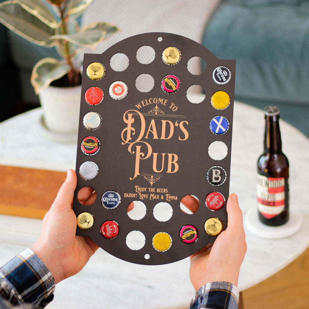 Personalised Pub Sign Beer Bottle Collector Gift